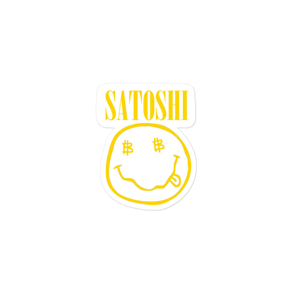 SATOSHI Smiley sticker